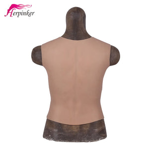 Fake Abs Men's Chest Muscle Silicone Vest Fake Chest Muscle Pecloralis Cosplay Shirt Suit Crossdresser Artificial Cosplay - sextoysok