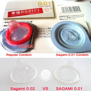 Qinsawaka select Made in Japan 10pc 0.02 super thin like not wearing SAGAMI ORIGINAL condoms NO Latex Allergy Polyurethan sex (10 pcs L) - sextoysok